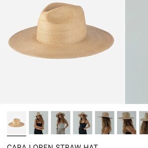 Gigi Pip CARA LOREN STRAW HAT Size 59 NWT